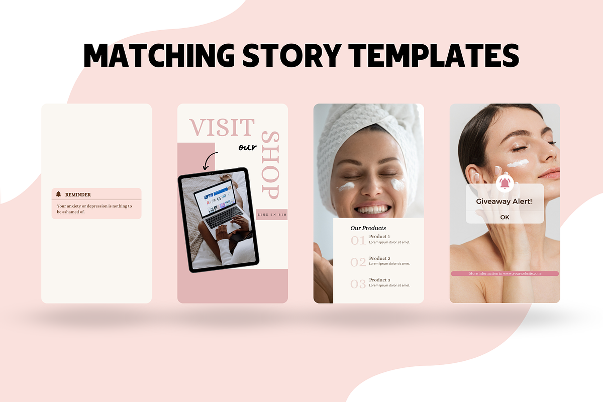 Skincare Instagram Template, a Social Media Template by EliteMatidi (Photo 3 of 8)