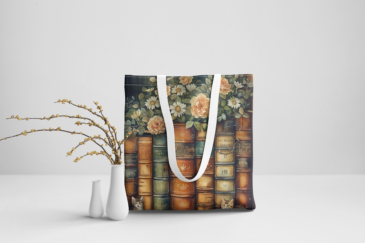 Cats in the Library, a Background Graphic by Curve Design (Photo 2 of 7)