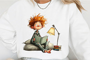 Quirky Valentine Boy Clipart, an Illustration by OK Design (Thumbnail 4 of 6)