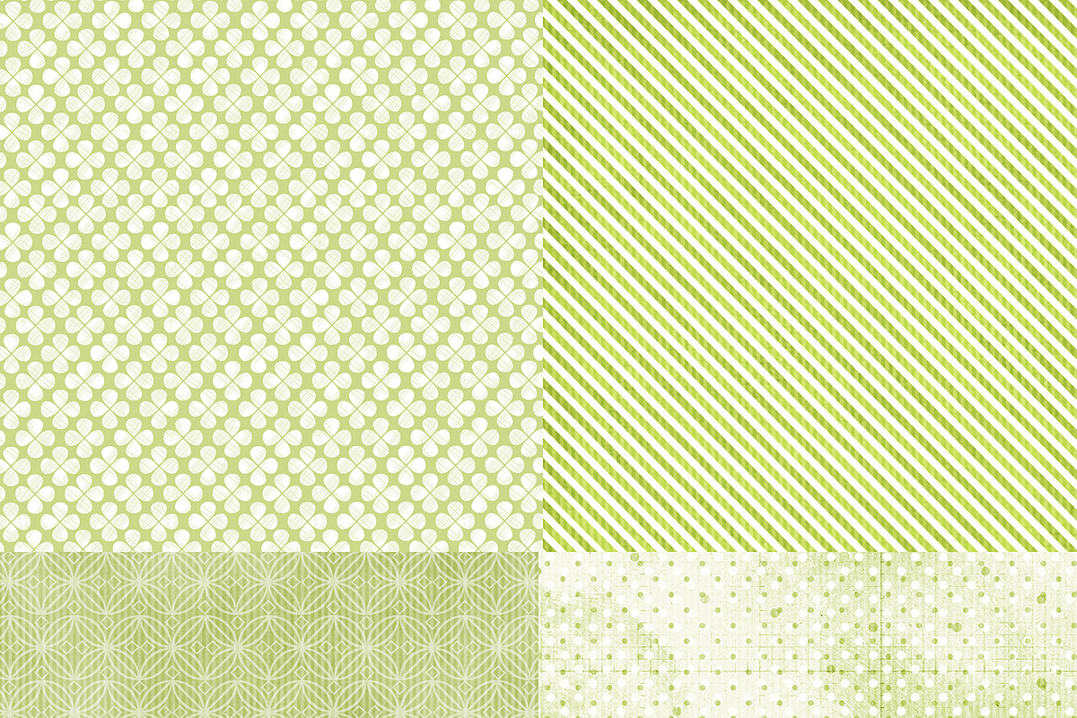 Wild About Green 2 Digital Paper preview 3