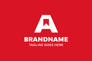 Letter A Bookmark Simple Logo, a Branding & Logo Template by Pray Art Design Studio (Thumbnail 2 of 2)