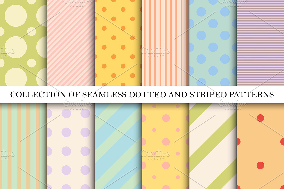 Color dotted and stripped prints, a Pattern Graphic by ExpressShop (Photo 1 of 3)