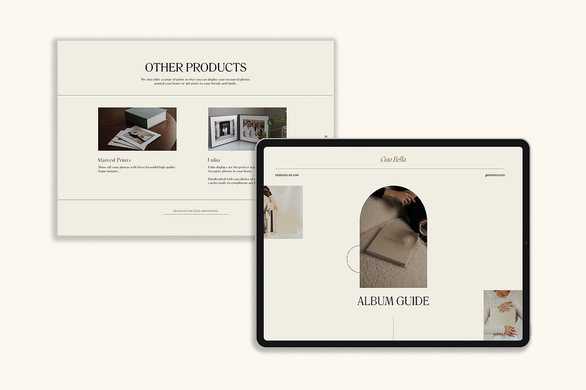 Stylish | Album Guide PDF, a Templates & Theme by Studio Leelou (Photo 6 of 10)