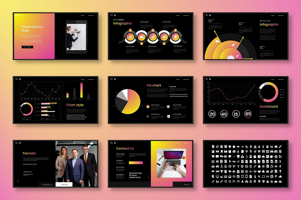 Kimber - Business Google Slide, a Presentation Template by Dens Creative Studio (Photo 5 of 6)