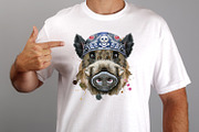 Watercolor pigs, an Animal Illustration by Watercolor fantasy (Thumbnail 9 of 10)