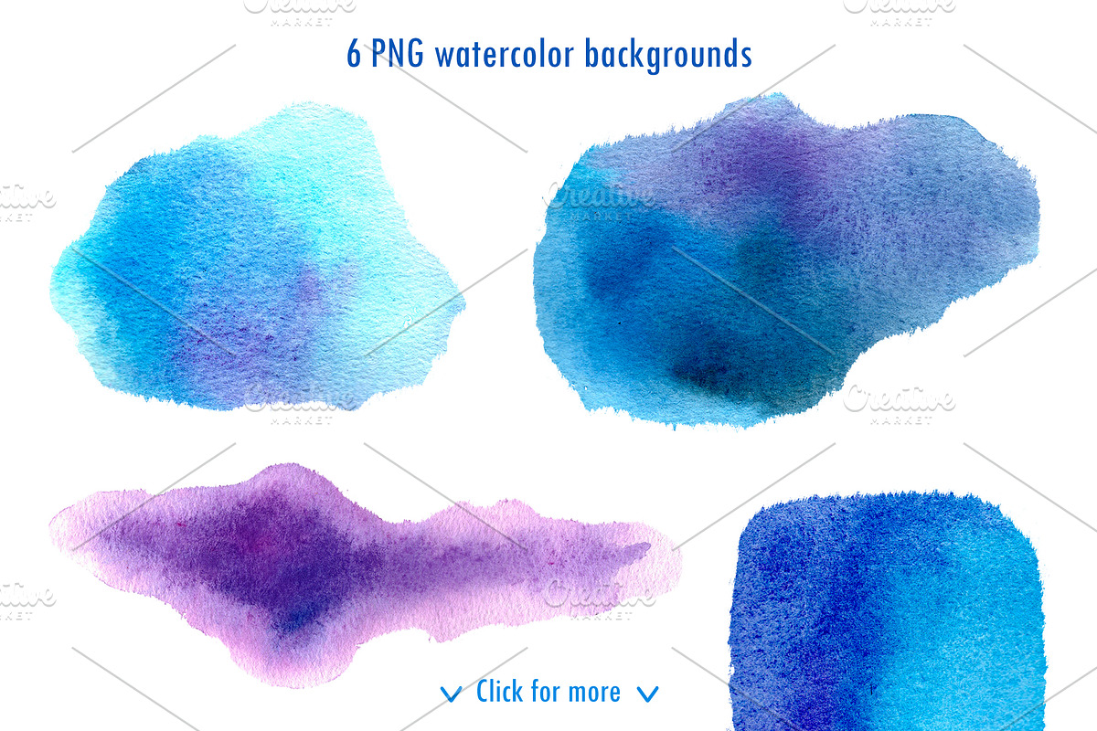 Abstract Flowers Watercolor set, an Illustration by Ekaterina Goncharova (Photo 6 of 12)