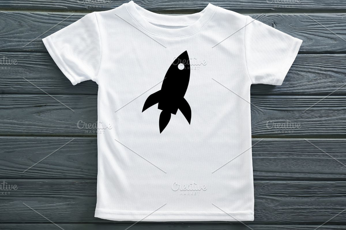 Rocket Silhouette SVG, a Technology Illustration by newminddesign (Photo 7 of 10)