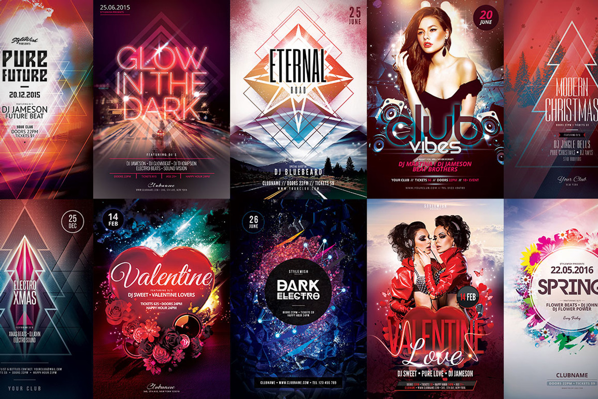 100+ Flyer Templates - Mega Bundle, a Flyer Template by styleWish (Photo 7 of 11)