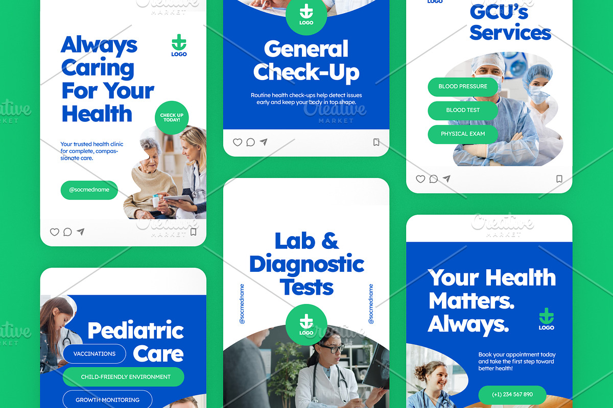 Health Clinic - Instagram Post, a Brochure Template by Izdihaar_Studio (Photo 3 of 3)