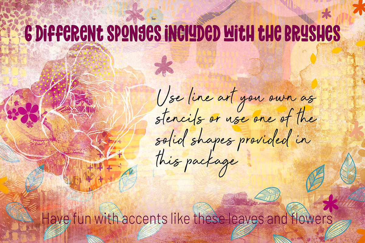 Mixed Media Procreate Bundle, a Brushes & More by DeloresArt (Photo 6 of 45)