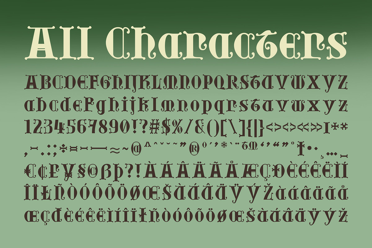 CS Emory – Gothic Uncial Font, a Sans Serif Font by Craft Supply Co. (Photo 7 of 8)