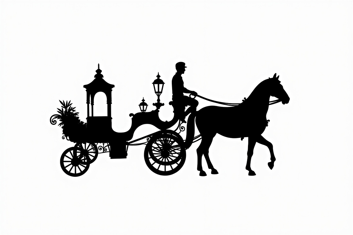 Vintage Horse Carriage Bundle, an Illustration by jahid234 (Photo 2 of 7)