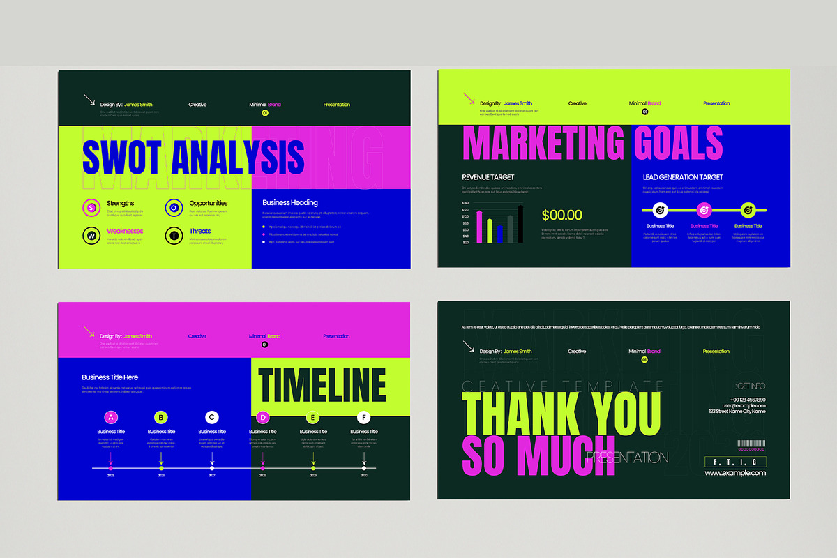 Marketing Plan Presentation Template, a Presentation Template by MightyDesign (Photo 4 of 7)