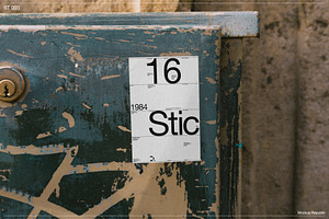 Sticker Mockup 003