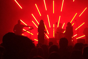 Live band on stage with radial light beams, an Arts & Entertainment Photo by DanFLCreativo