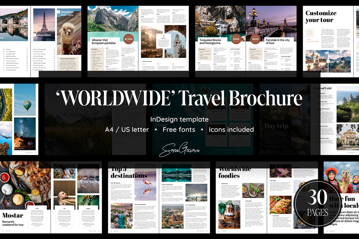 Travel Brochure, a Brochure Template by SonaGeciova (Photo 1 of 18)