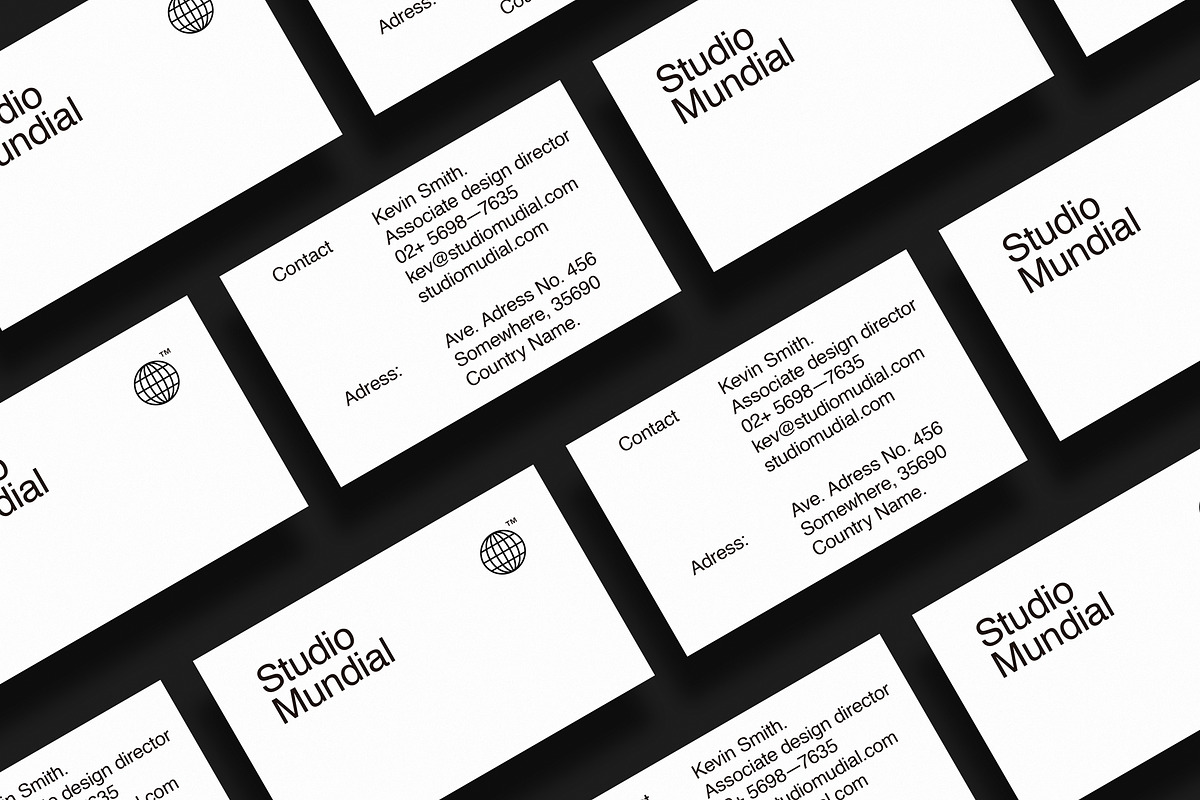 Business cards template: S. Mundial, a Business Card Template by Srg® (Photo 2 of 4)
