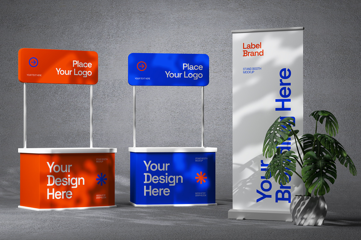 Stand Booth Mockup, a Mockup by graphicook (Photo 4 of 4)