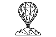 Hot Air Balloon Silhouette Bundle, an Object Illustration by Gaye Art (Thumbnail 7 of 31)