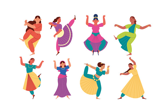 Colorful Kathak Dance Set preview 2