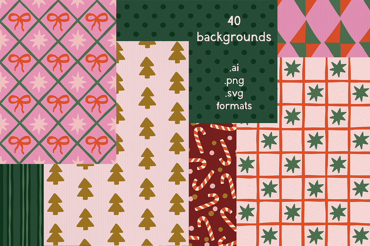 Merry Season - Frames & Backgrounds, an Object Graphic by ArtFM (Photo 6 of 12)