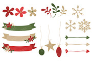 Whimsical Christmas Clipart & Papers, an Illustration by Amanda Ilkov (Thumbnail 4 of 5)
