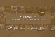 Autumn Themed Instagram Templates, a Social Media Template by SociallyyCreative (Thumbnail 4 of 10)