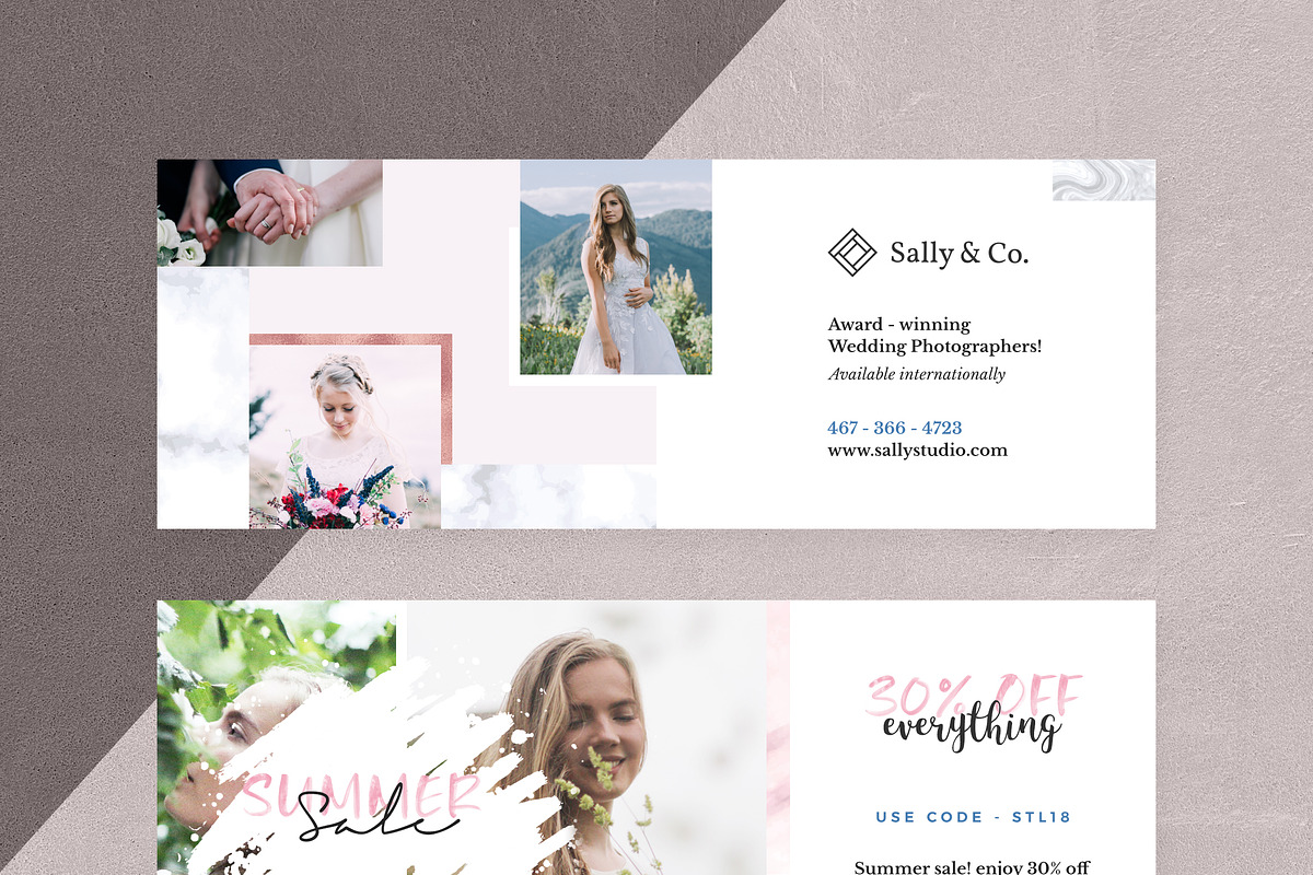 Marble Facebook Cover Pack, a Social Media Template by Crevo Studio (Photo 7 of 16)