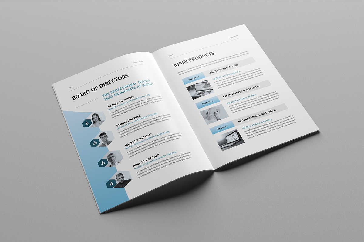Company Profile Template, a Brochure Template by Leaflove (Photo 5 of 10)