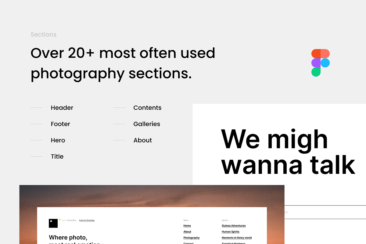 Photography - Website - Figma, an UI Kit Template by Petr Bilek (Photo 2 of 4)