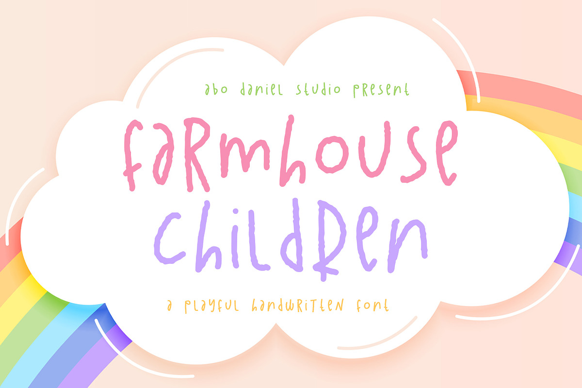 Farmhouse Children, a Font by Abo Daniel Studio (Photo 1 of 7)