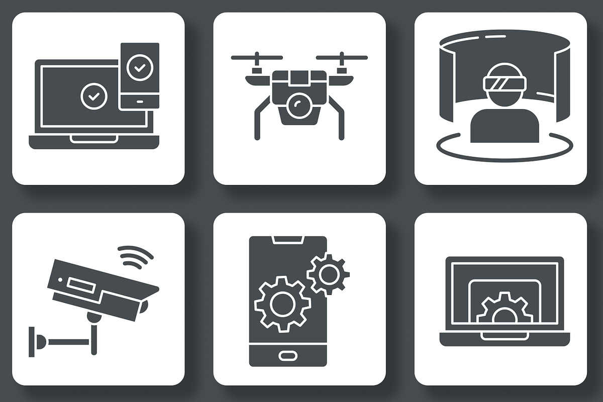 Technology and Digitalization Icons, an Icon by Tekuni (Photo 9 of 12)