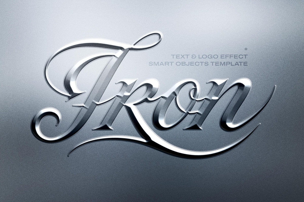 Metal Emboss Text Effect, a Layer Style Add-On by Design Squad (Photo 1 of 4)