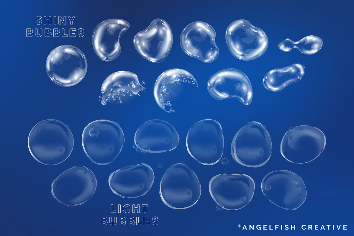 Bubble Stamps Procreate Brush Set, a Brush Add-On by AngelfishCreative (Photo 5 of 7)