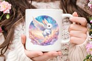 Bunny Baby Nursery Watercolor PNG, a Seasonal Illustration by RobertsArt (Thumbnail 7 of 8)