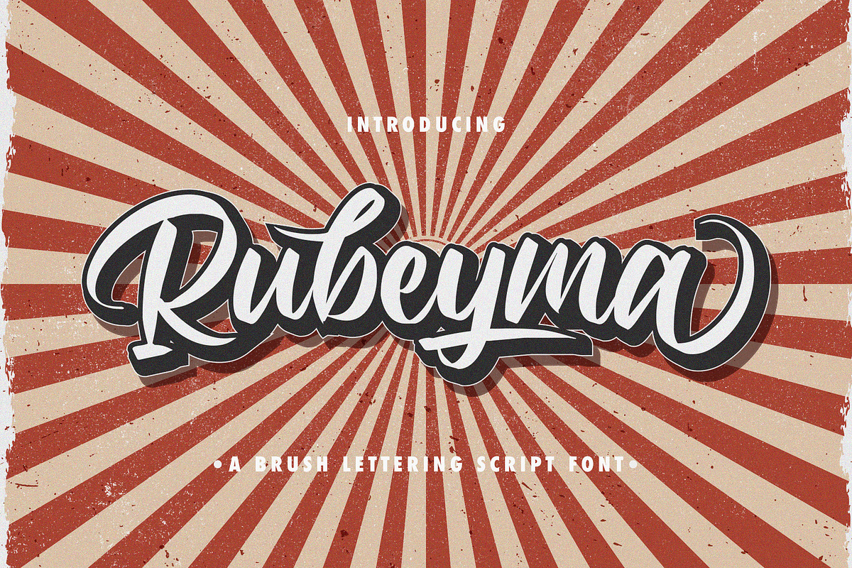 Rubeyma - Bold Script Font, a Script Font by StringLabs (Photo 1 of 13)