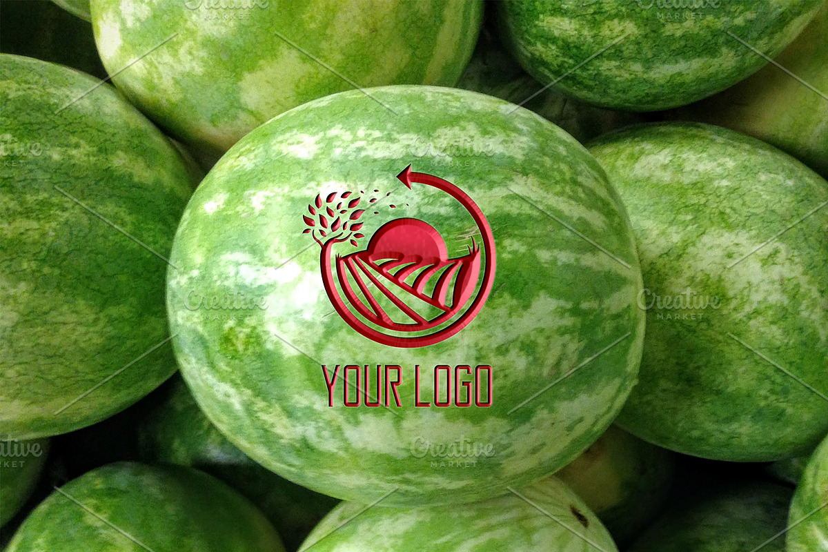 Red Apple mockup + (2 mockups), a Mockup by Piro Concept (Photo 2 of 3)