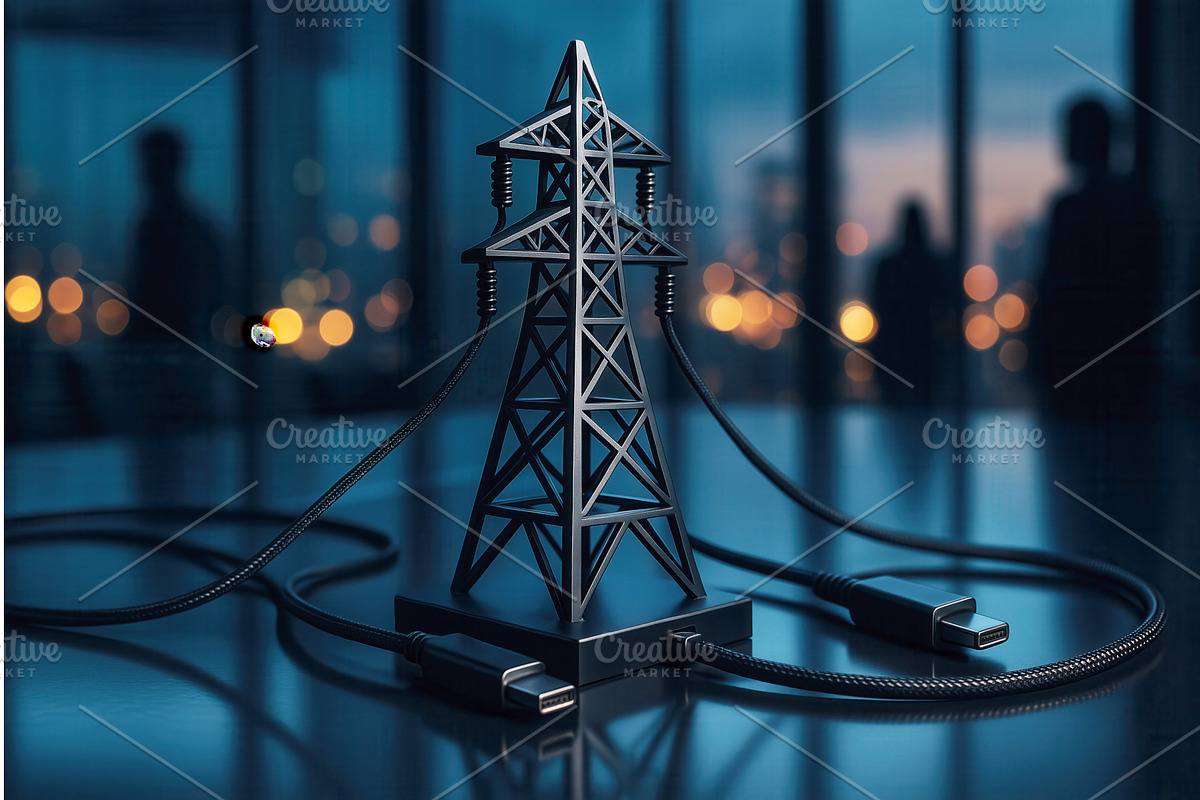 A conceptual model of a transmission, a Technology Illustration by Sergey Kotenev