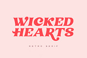 Wicked Hearts Retro Serif, a Serif Font by Sam Parrett (Thumbnail 1 of 12)