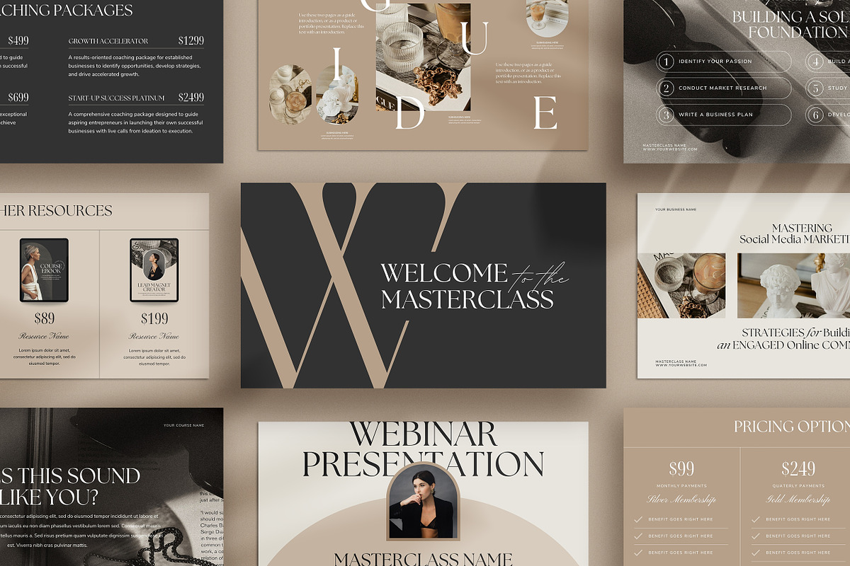 Life Coach Slide Deck CANVA, a Presentation Template by Studio Loire (Photo 1 of 10)
