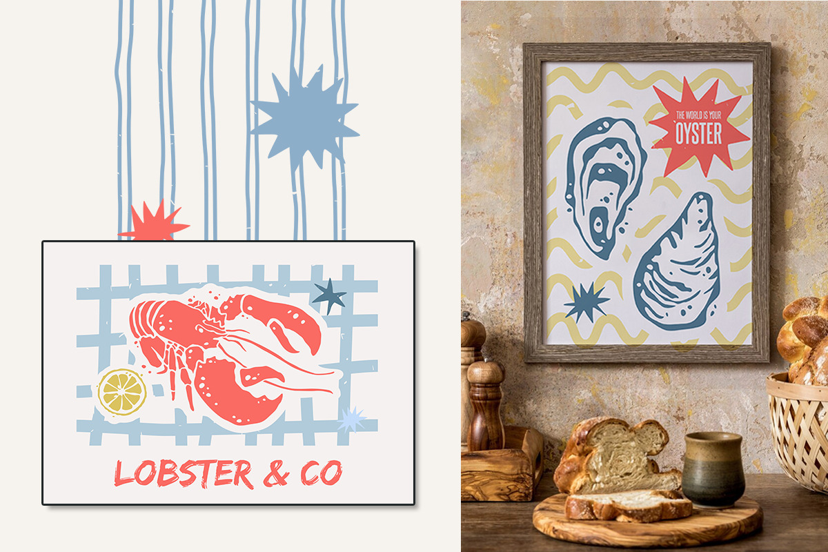 Seafood Posters & Creatures, a Graphic by svetlana.belaia (Photo 4 of 14)
