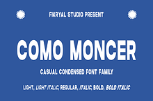 Como Moncer – Casual Condensed Sans