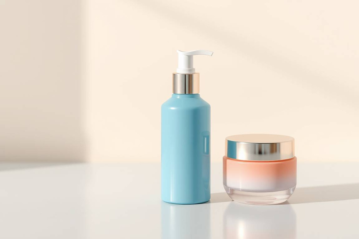63 Skincare Bottle & Jar Set Mockup, an Advertising Mockup by adenpinkstore (Photo 14 of 25)