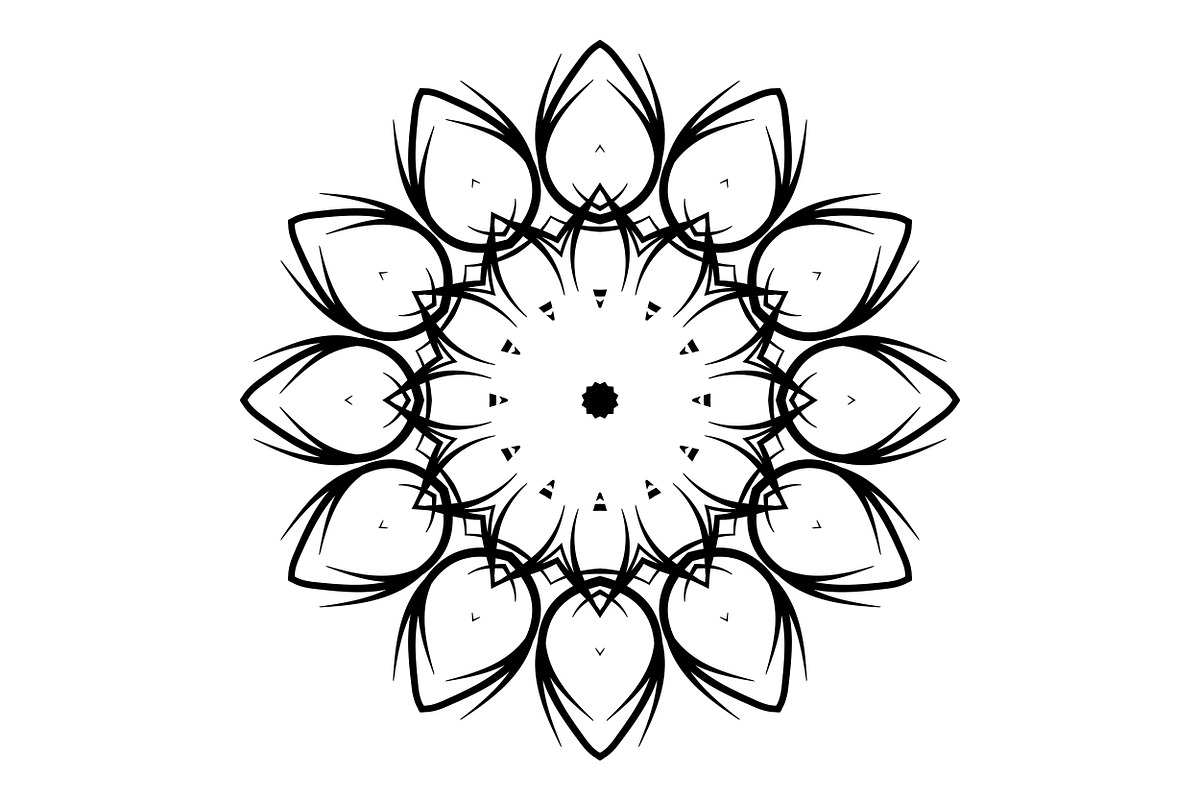 Artistic Mandala Vector Collection, a Decorative Illustration by NJ Himel (Photo 86 of 101)