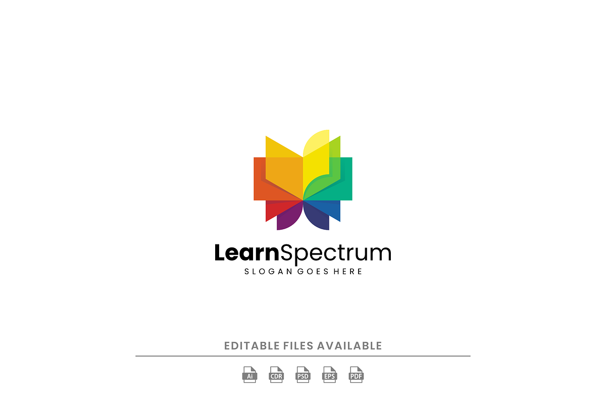 Modern Gradient Abstract Book Logo, a Branding & Logo Template by Artnivora.Std