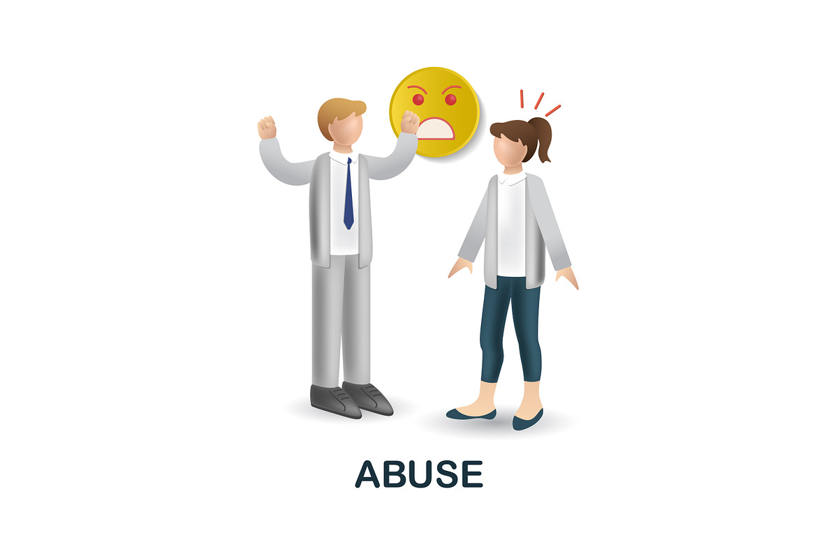 Harassment 3D Icons Set Bundle, an Object Graphic by Aimagenarium@gmail.com (Photo 5 of 21)