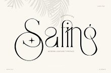 Safing ligature serif typeface
