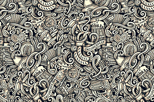 Oktoberfest Graphic Doodles Patterns