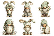 Whimsical Easter Gnome Clipart, an Illustration by designcity5 (Thumbnail 3 of 5)