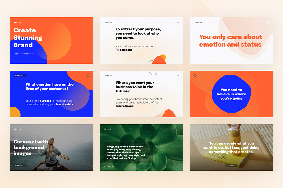Coloron Creative PowerPoint Template, a Presentation Template by Vladislav Muslakov (Photo 13 of 16)